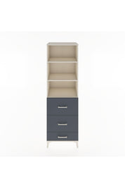 Hyperion Dolap 3 Raflı 3 Çekmeceli 60x44x195 Aytaşı-Antrasit