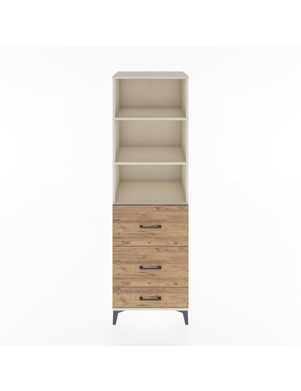 Hyperion Dolap 3 Raflı 3 Çekmeceli 60x44x195 Aytaşı-Çam