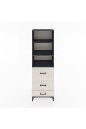 Hyperion Dolap 3 Raflı 3 Çekmeceli 60x44x195 Antrasit-Aytaşı