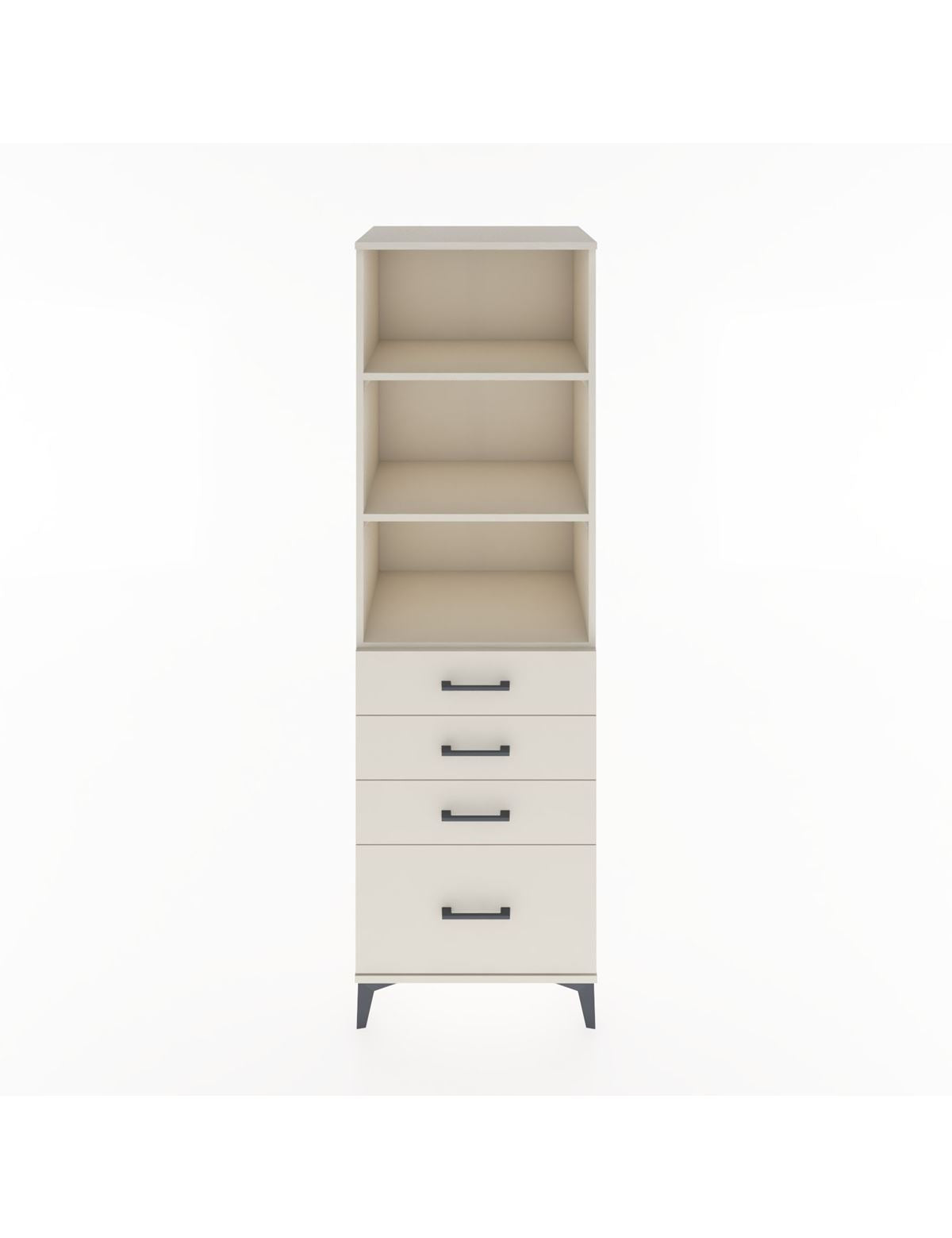 Hyperion Dolap 3 Raflı 4 Çekmeceli 60x44x195 Aytaşı-Aytaşı