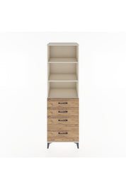 Hyperion Dolap 3 Raflı 4 Çekmeceli 60x44x195 Aytaşı-Çam