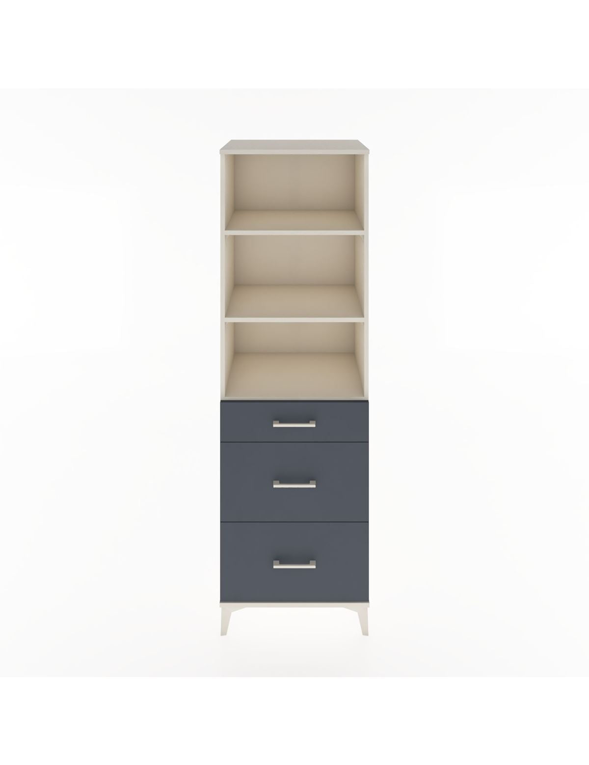 Hyperion Dolap 3 Raflı 3 Çekmeceli 60x44x195 Aytaşı-Antrasit