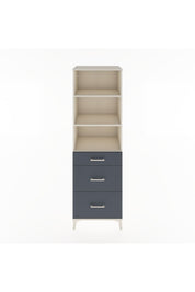 Hyperion Dolap 3 Raflı 3 Çekmeceli 60x44x195 Aytaşı-Antrasit