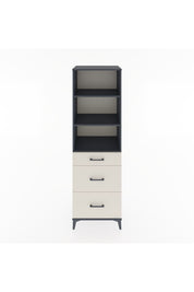 Hyperion Dolap 3 Raflı 3 Çekmeceli 60x44x195 Antrasit-Aytaşı
