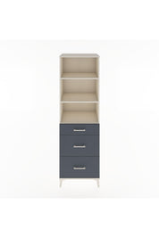 Hyperion Dolap 3 Raflı 3 Çekmeceli 60x44x195 Aytaşı-Antrasit