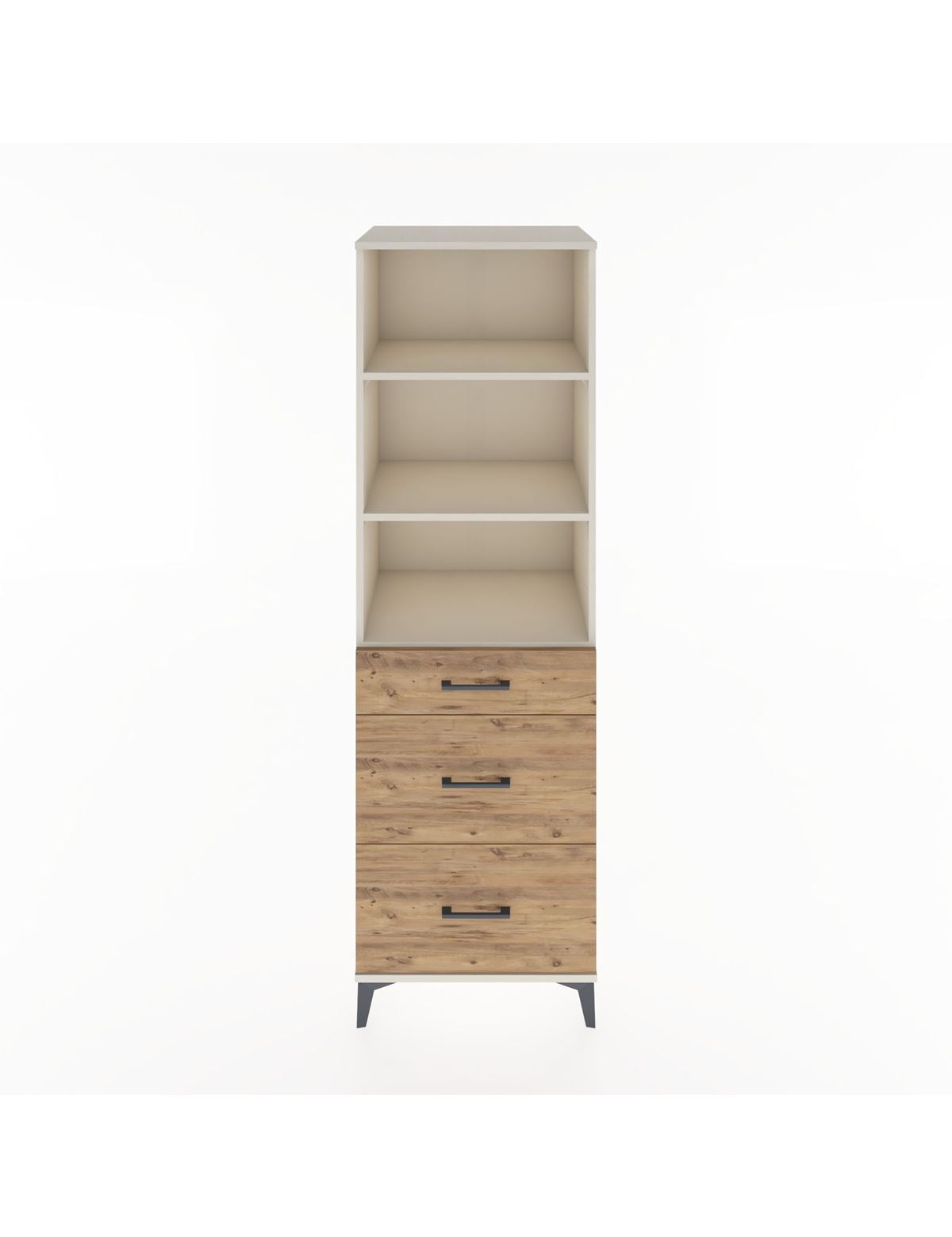 Hyperion Dolap 3 Raflı 3 Çekmeceli 60x44x195 Aytaşı-Çam