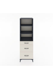 Hyperion Dolap 3 Raflı 3 Çekmeceli 60x44x195 Antrasit-Aytaşı