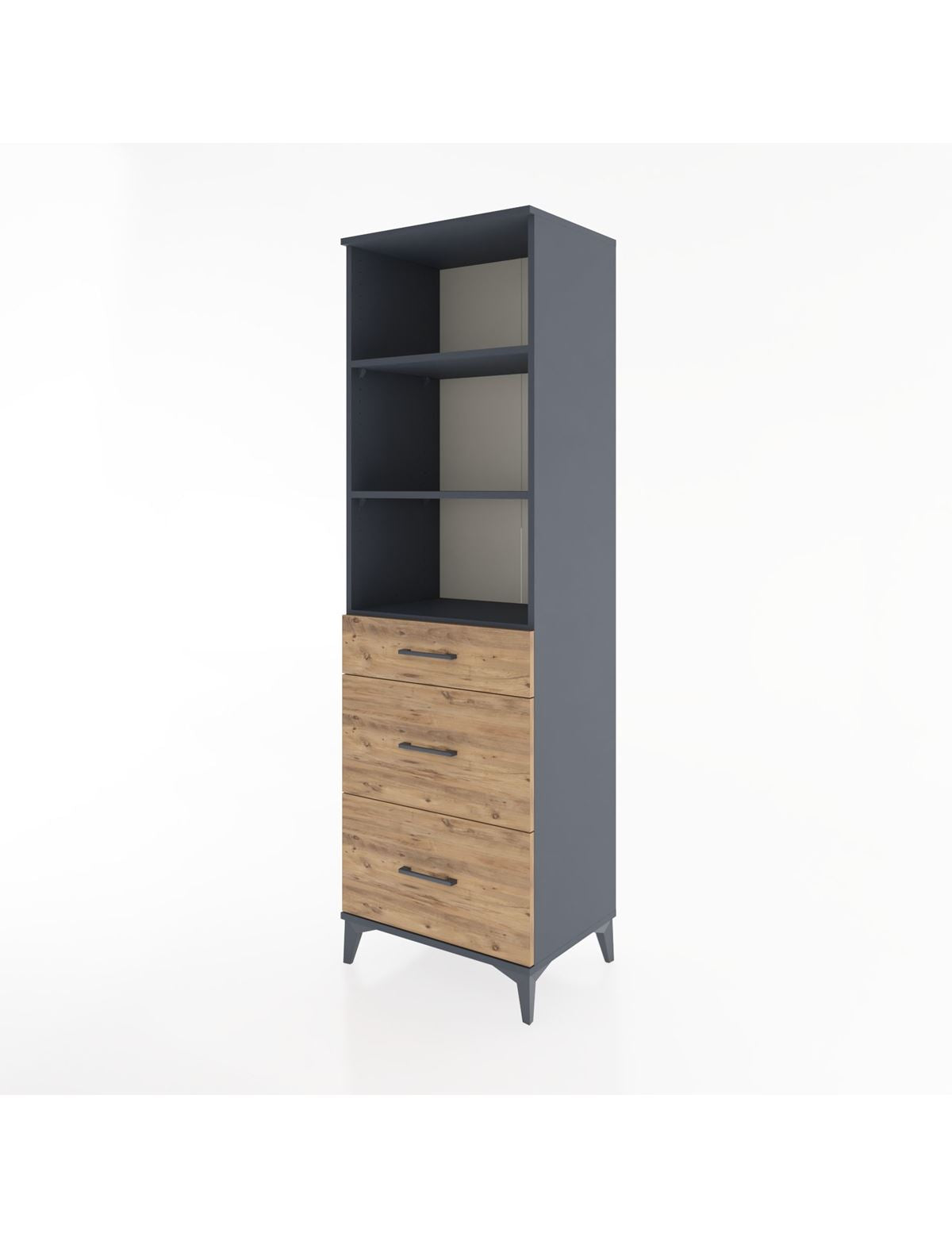 Hyperion Dolap 3 Raflı 3 Çekmeceli 60x44x195 - S59M096V6B
