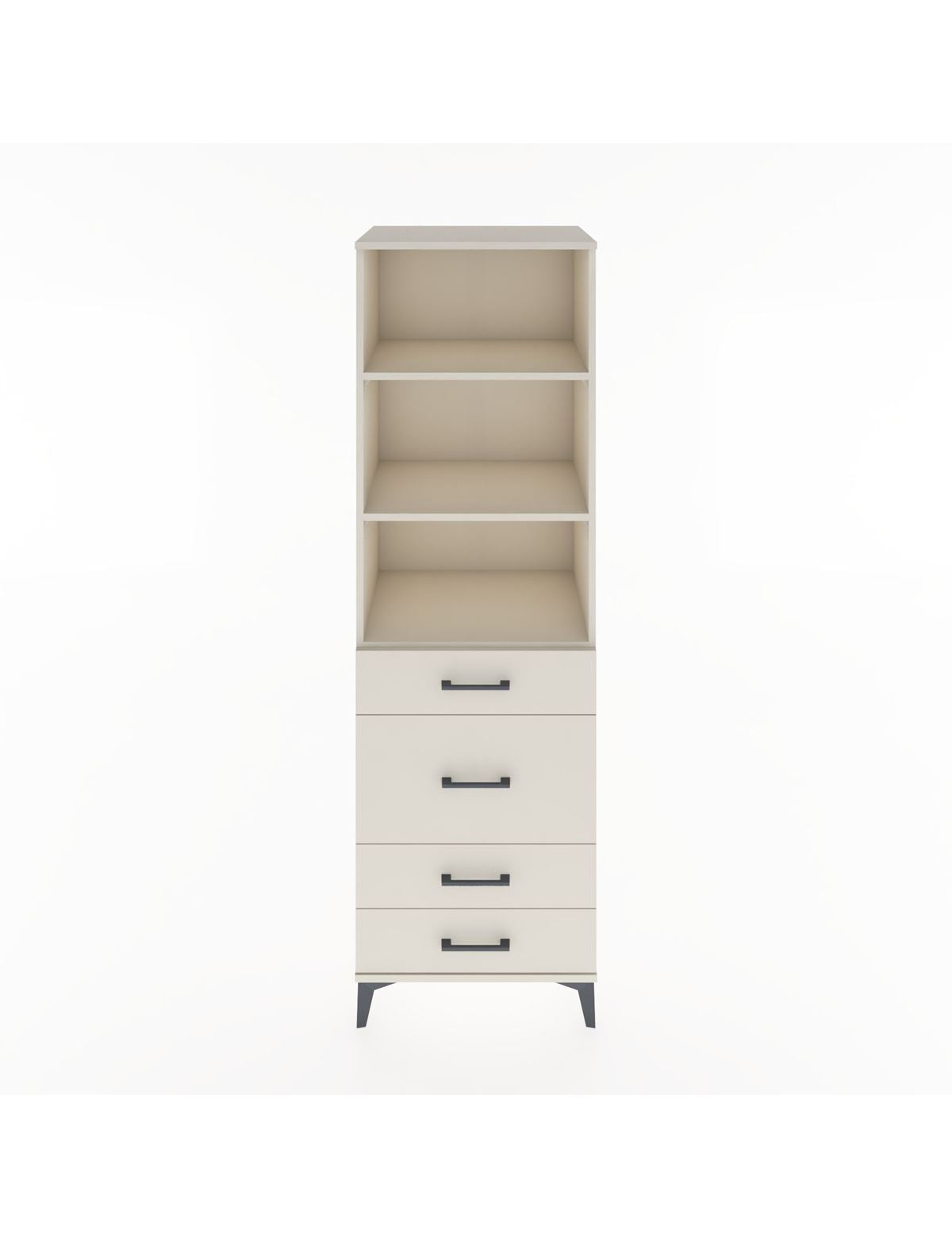 Hyperion Dolap 3 Raflı 4 Çekmeceli 60x44x195 Aytaşı-Aytaşı