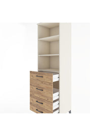 Hyperion Dolap 3 Raflı 4 Çekmeceli 60x44x195 Aytaşı-Çam