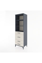 Hyperion Dolap 3 Raflı 4 Çekmeceli 60x44x195 Antrasit-Aytaşı