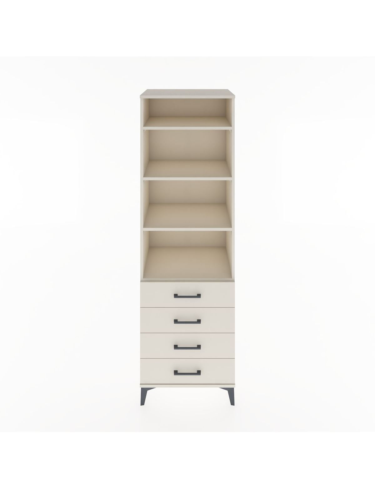 Hyperion Dolap 4 Raflı 4 Çekmeceli 60x44x195 Aytaşı-Aytaşı