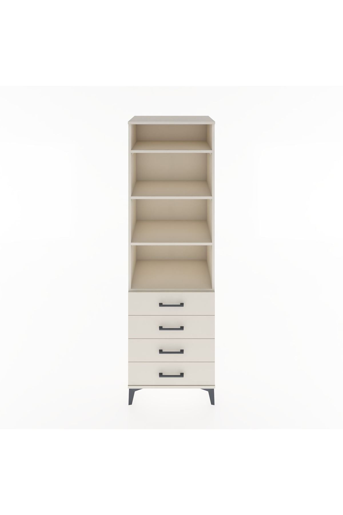 Hyperion Dolap 4 Raflı 4 Çekmeceli 60x44x195 Aytaşı-Aytaşı