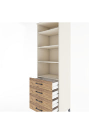 Hyperion Dolap 4 Raflı 4 Çekmeceli 60x44x195 Aytaşı-Çam