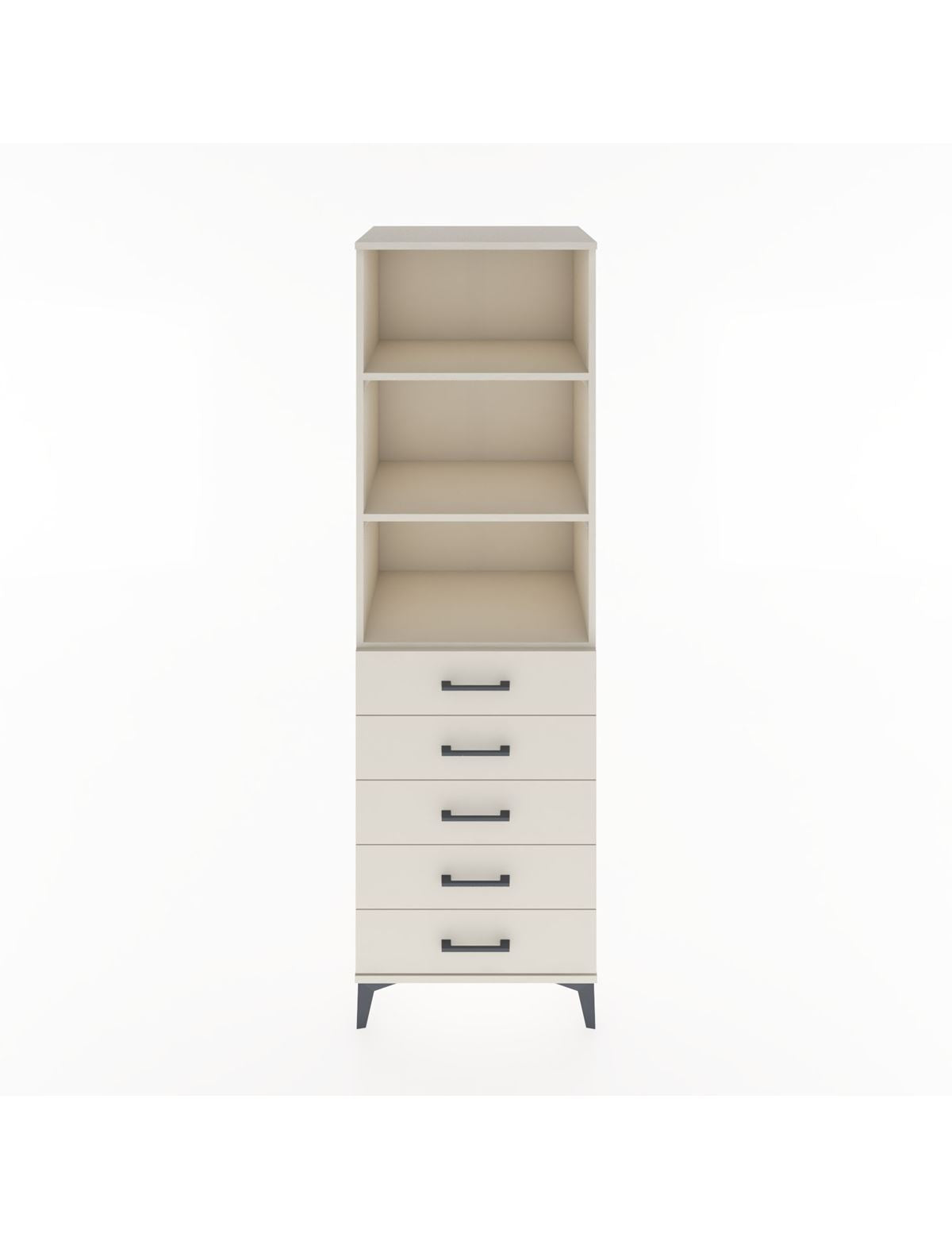 Hyperion Dolap 3 Raflı 5 Çekmeceli 60x44x195 Aytaşı-Aytaşı