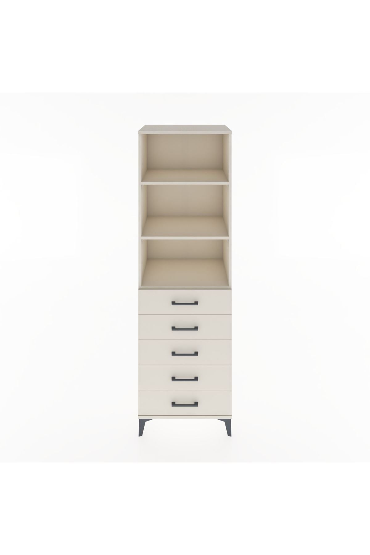 Hyperion Dolap 3 Raflı 5 Çekmeceli 60x44x195 Aytaşı-Aytaşı