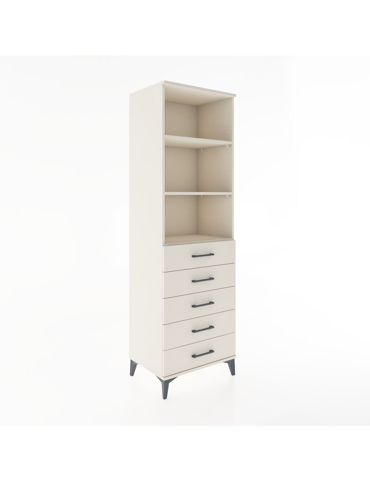 Hyperion Dolap 3 Raflı 5 Çekmeceli 60x44x195 Aytaşı-Aytaşı