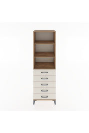 Hyperion Dolap 3 Raflı 5 Çekmeceli 60x44x195 Çam-Aytaşı