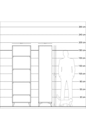 Hyperion Dolap 4 Raflı 60x44x195 Aytaşı-Çam