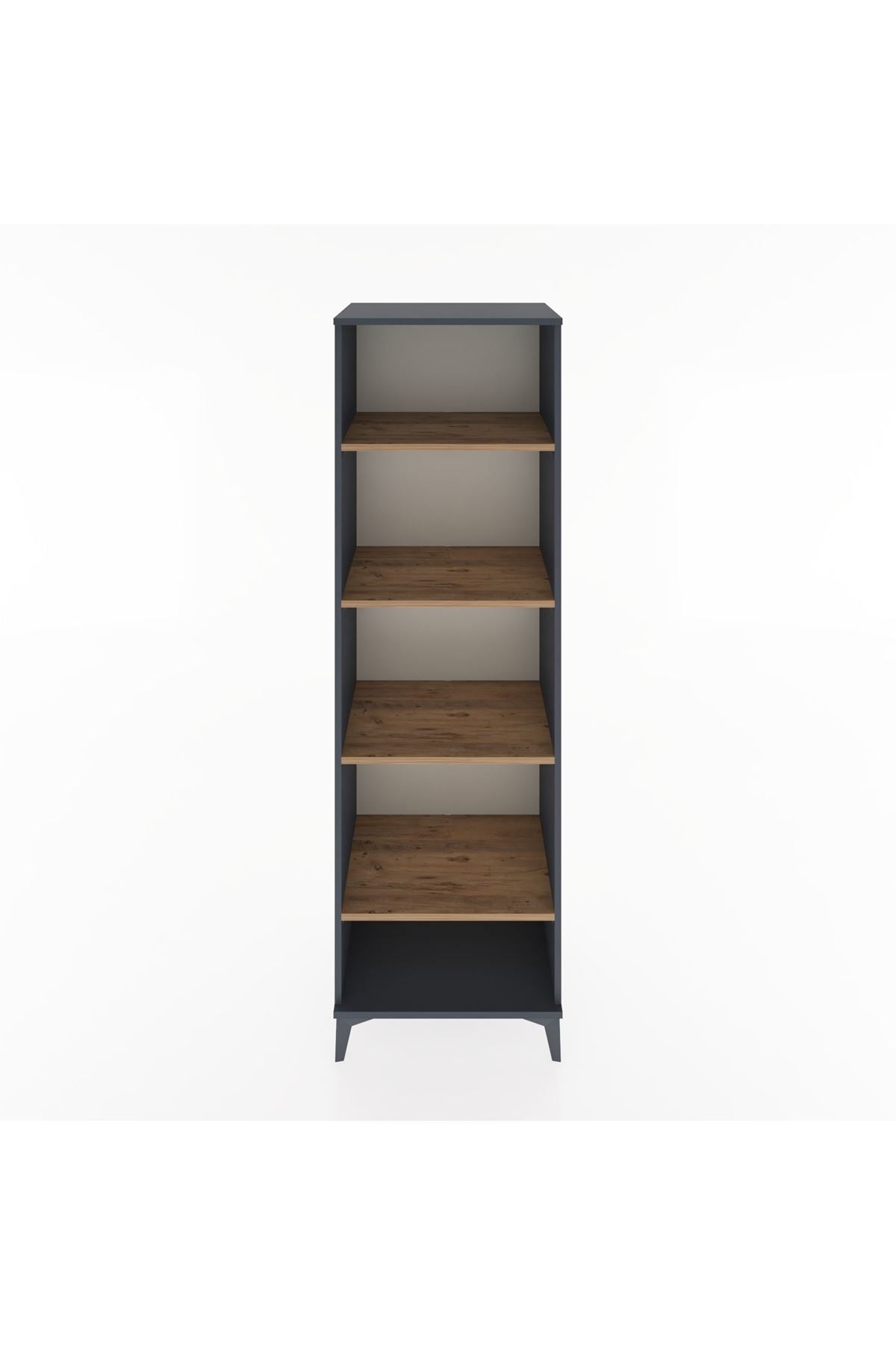 Hyperion Dolap 4 Raflı 60x44x195 Antrasit-Çam