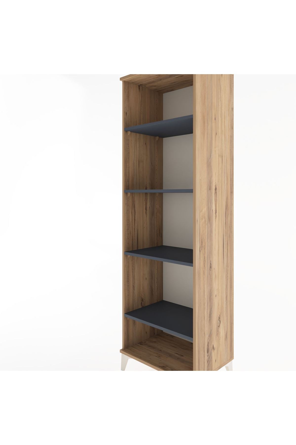 Hyperion Dolap 4 Raflı 60x44x195 Çam-Antrasit