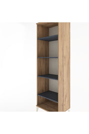 Hyperion Dolap 4 Raflı 60x44x195 Çam-Antrasit