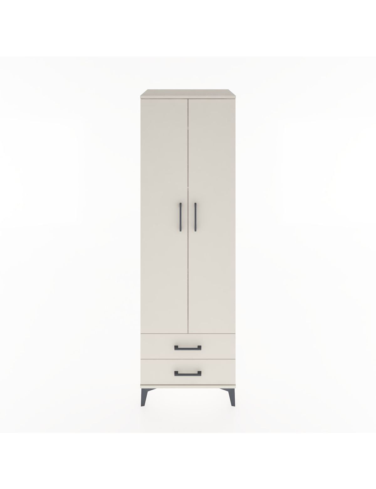 Hyperion Dolap 4 Raflı 2 Çekmeceli 2 Kapaklı 60x44x195 Aytaşı-Aytaşı