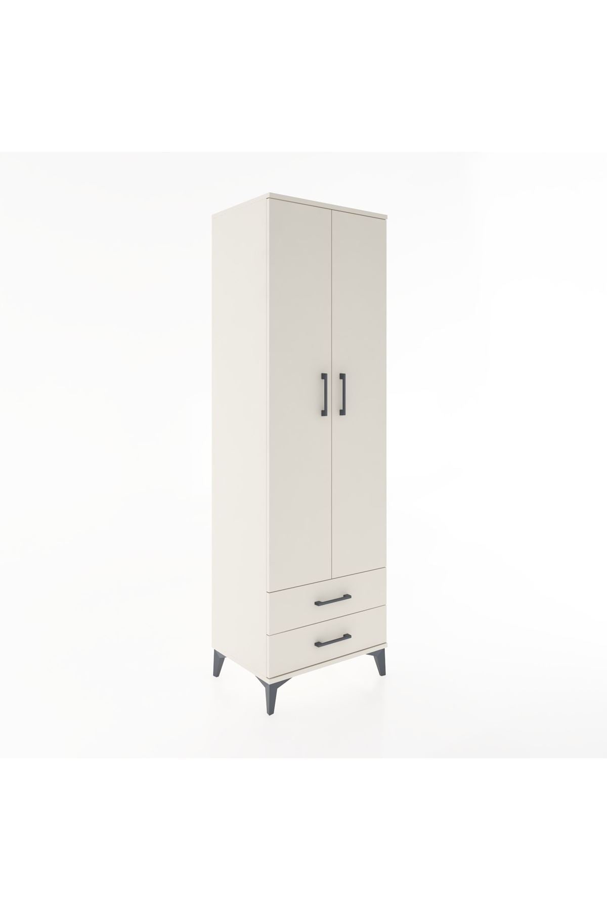 Hyperion Dolap 4 Raflı 2 Çekmeceli 2 Kapaklı 60x44x195 Aytaşı-Aytaşı