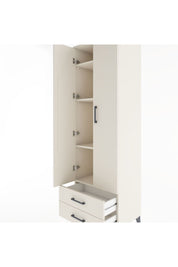 Hyperion Dolap 4 Raflı 2 Çekmeceli 2 Kapaklı 60x44x195 Aytaşı-Aytaşı