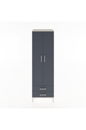 Hyperion Dolap 4 Raflı 2 Çekmeceli 2 Kapaklı 60x44x195 Aytaşı-Antrasit