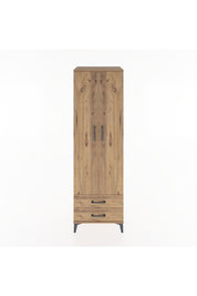 Hyperion Dolap 4 Raflı 2 Çekmeceli 2 Kapaklı 60x44x195 Çam-Çam