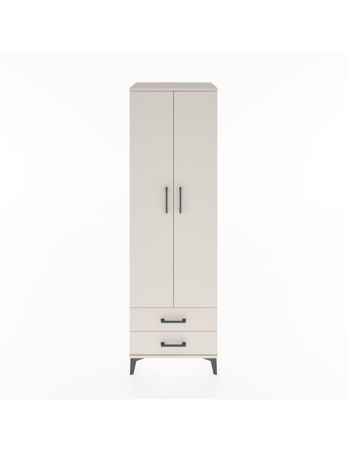 Hyperion Dolap 2 Raflı 2 Çekmeceli Tek Askılı 60x44x195 Aytaşı-Aytaşı