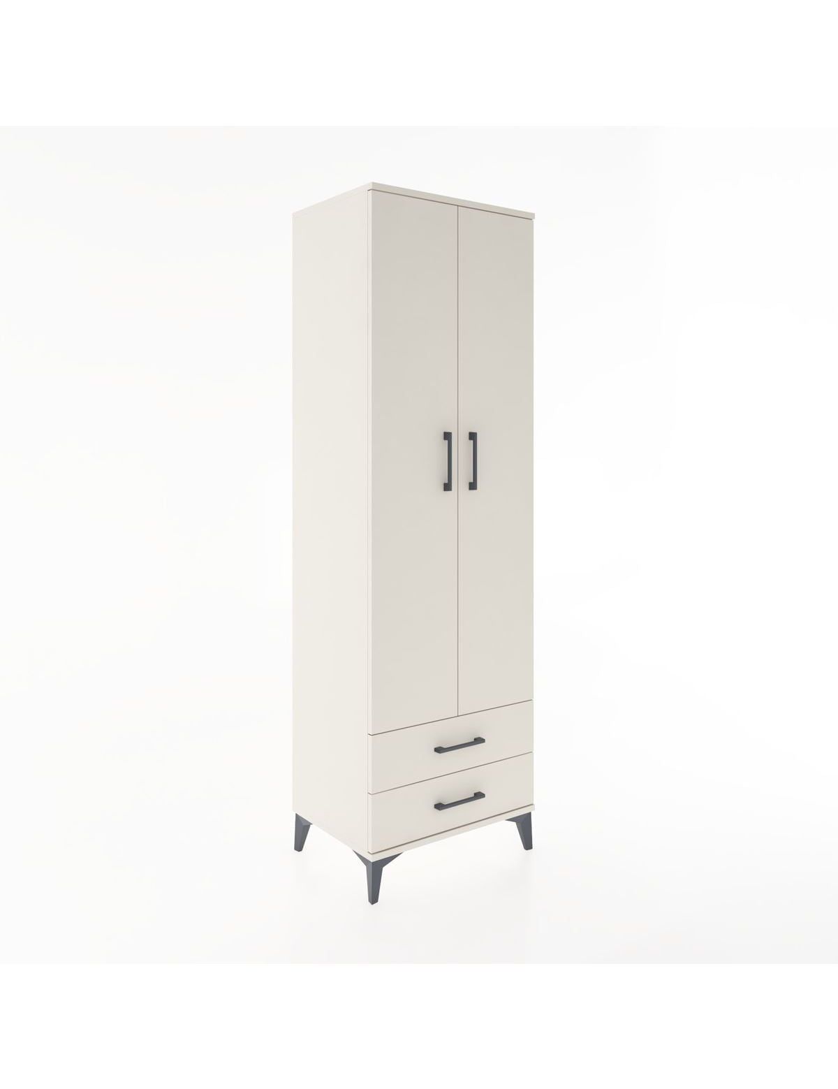 Hyperion Dolap 2 Raflı 2 Çekmeceli Tek Askılı 60x44x195 Aytaşı-Aytaşı