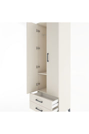 Hyperion Dolap 2 Raflı 2 Çekmeceli Tek Askılı 60x44x195 Aytaşı-Aytaşı