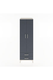 Hyperion Dolap 2 Raflı 2 Çekmeceli Tek Askılı 60x44x195 Aytaşı-Antrasit