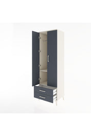 Hyperion Dolap 2 Raflı 2 Çekmeceli Tek Askılı 60x44x195 Aytaşı-Antrasit