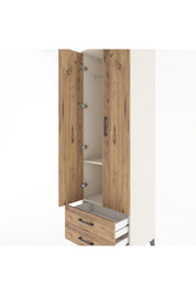 Hyperion Dolap 2 Raflı 2 Çekmeceli Tek Askılı 60x44x195 Aytaşı-Çam