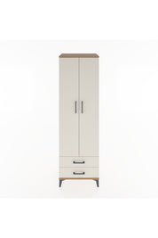 Hyperion Dolap 2 Raflı 2 Çekmeceli Tek Askılı 60x44x195 Çam-Aytaşı