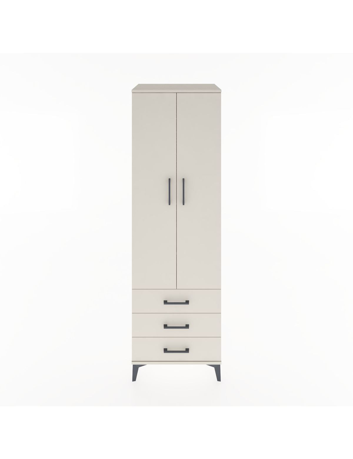 Hyperion Dolap 2 Raflı 3 Çekmeceli Tek Askılı 60x44x195 Aytaşı-Aytaşı