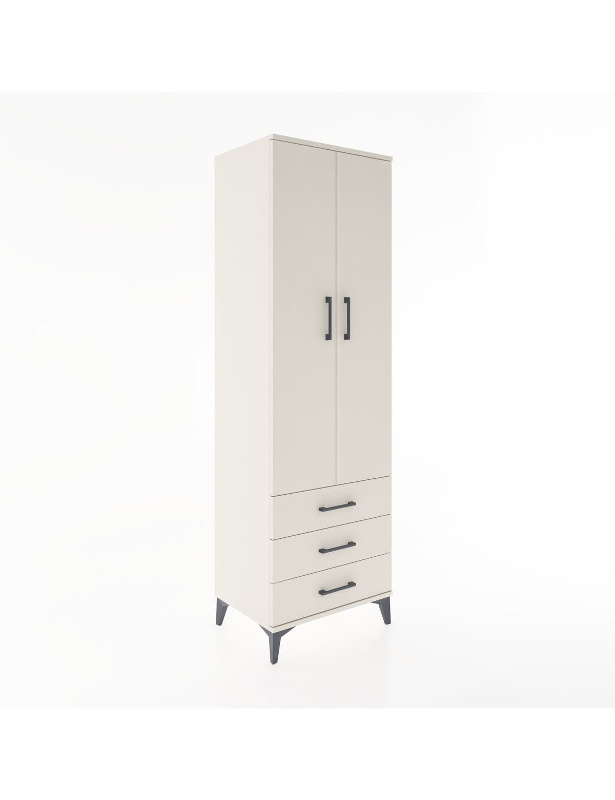 Hyperion Dolap 2 Raflı 3 Çekmeceli Tek Askılı 60x44x195 Aytaşı-Aytaşı