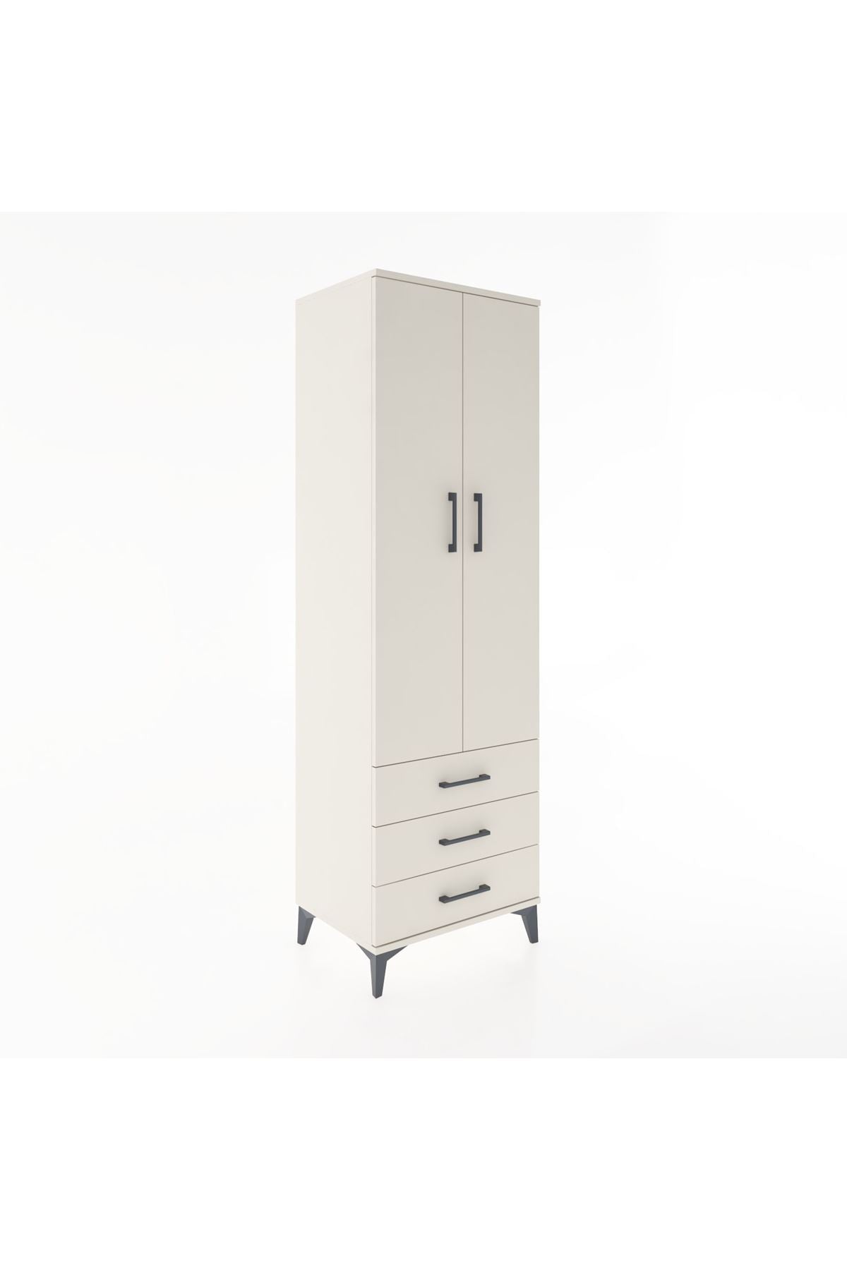 Hyperion Dolap 2 Raflı 3 Çekmeceli Tek Askılı 60x44x195 Aytaşı-Aytaşı