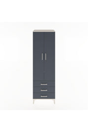 Hyperion Dolap 2 Raflı 3 Çekmeceli Tek Askılı 60x44x195 Aytaşı-Antrasit