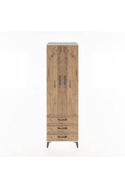 Hyperion Dolap 2 Raflı 3 Çekmeceli Tek Askılı 60x44x195 Aytaşı-Çam