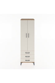 Hyperion Dolap 2 Raflı 3 Çekmeceli Tek Askılı 60x44x195 Çam-Aytaşı