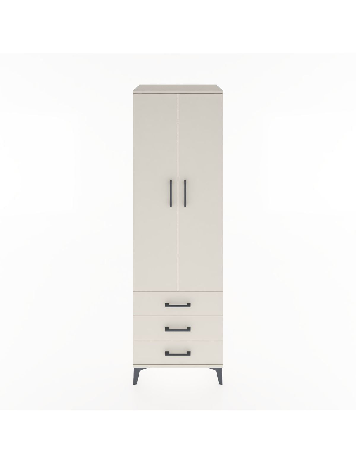 Hyperion Dolap 4 Raflı 3 Çekmeceli 2 Kapaklı 60x44x195 Aytaşı-Aytaşı