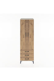 Hyperion Dolap 4 Raflı 3 Çekmeceli 2 Kapaklı 60x44x195 Aytaşı-Çam