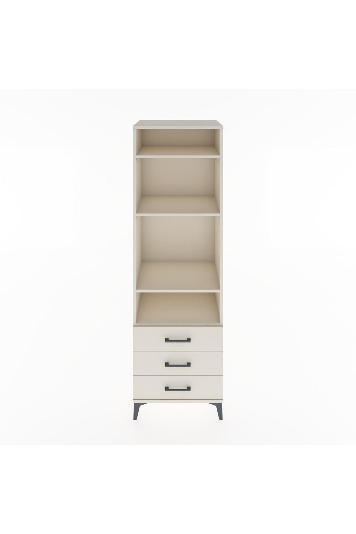 Hyperion Dolap 4 Raflı 3 Çekmeceli 60x44x195 Aytaşı-Aytaşı