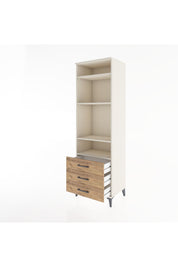 Hyperion Dolap 4 Raflı 3 Çekmeceli 60x44x195 Aytaşı-Çam