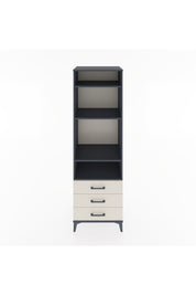 Hyperion Dolap 4 Raflı 3 Çekmeceli 60x44x195 Antrasit-Aytaşı