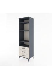 Hyperion Dolap 4 Raflı 3 Çekmeceli 60x44x195 Antrasit-Aytaşı